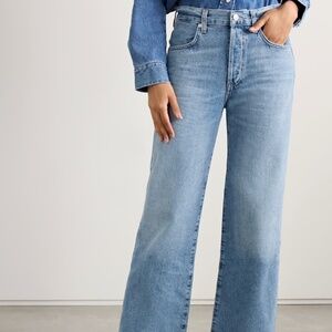 Citizens of Humanity Annina High-Rise Wide Leg Jean 30” in Light Denim